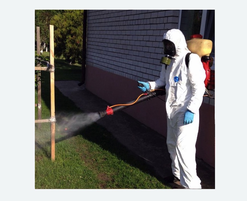 травля клещей на участке в Куйбышеве